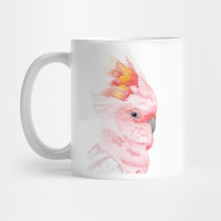 Major Mitchell's cockatoo watercolor bird parrot Mug